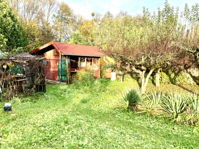 GARANT REAL predaj záhrada 511 m2, s chatkou 13 m2 + terasa, Košické Oľšany, Vyšný Olčvár