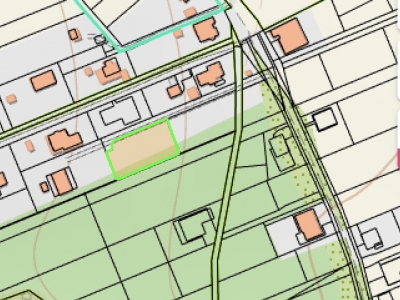 GARANT REAL predaj stavebný pozemok 966 m2, Gregorovce, okr. Prešov — pôdorys