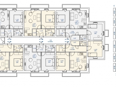 APARTMÁNY LITMANOVÁ - 1 izbový apartmán v srdci lyžiarskeho areálu SKI Litmanová — pôdorys